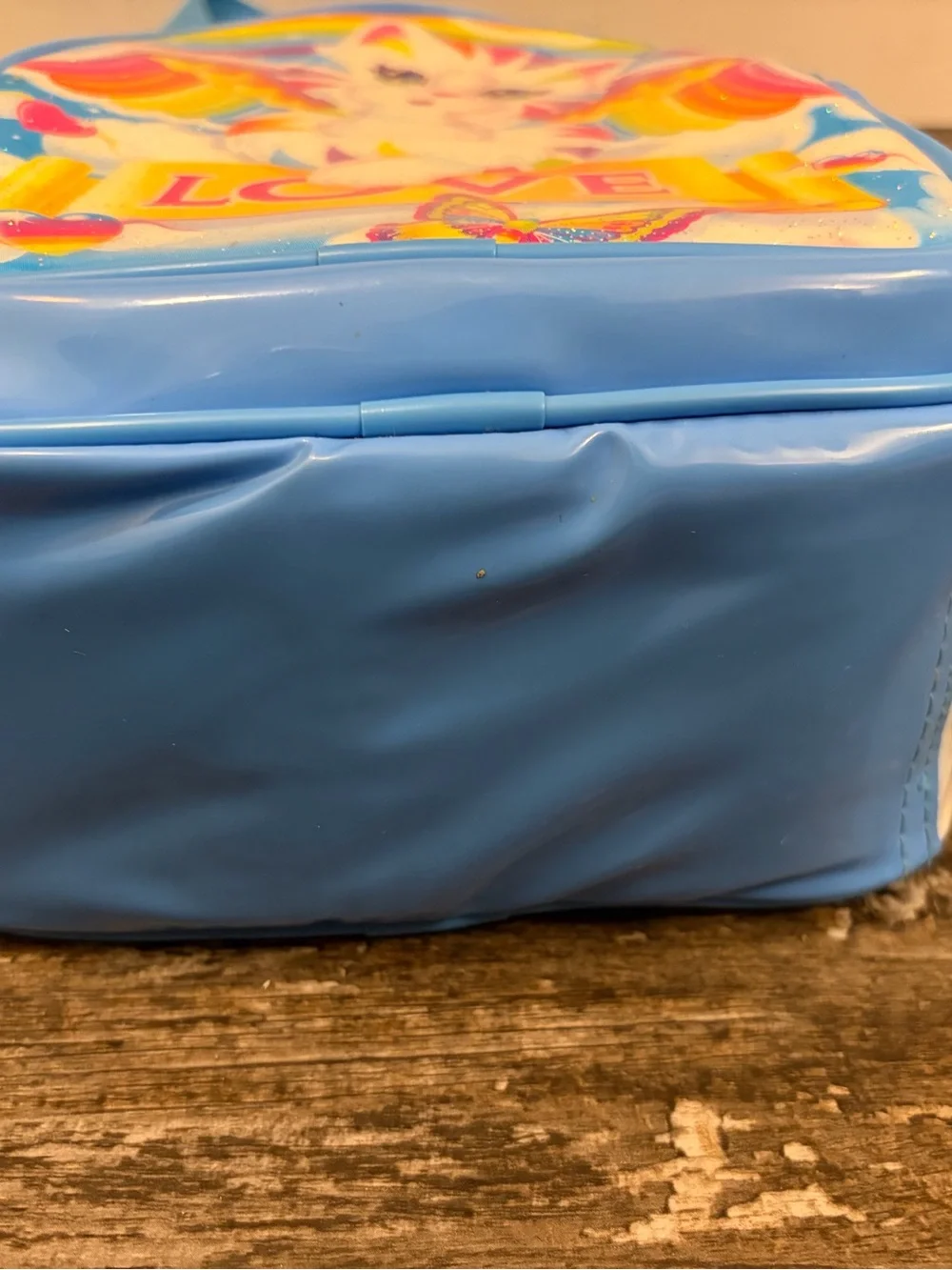Vintage 90’s NOS RARE Lisa Frank CHRISSY ANGEL KITTY Lunch Box like NEW - Picture 6 of 15